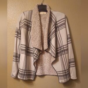 Plaid Sherpa Lined throw